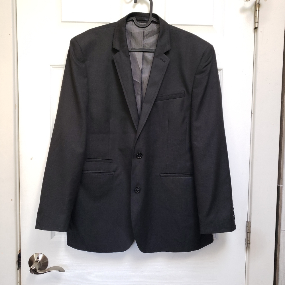 Cedarwood State Dark Gray Slim Fit Two Button Blazer Suit Jacket